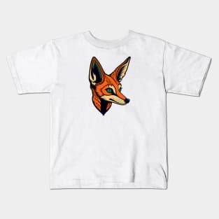 Tatto style fox Kids T-Shirt